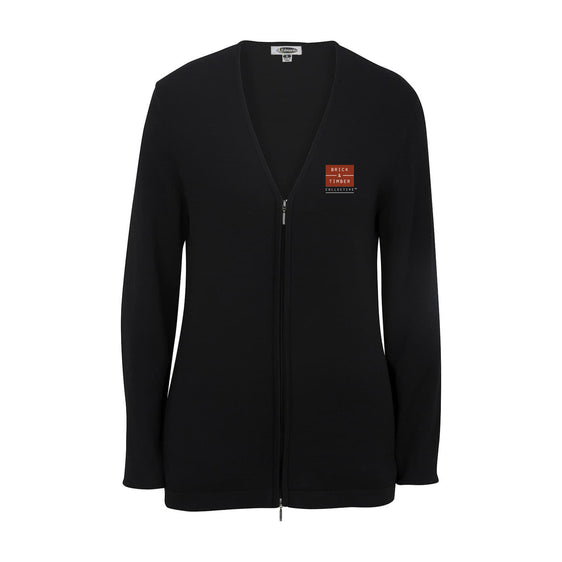 Brick & Timber Collective - FULL-ZIP V-NECK COTTON CARDIGAN