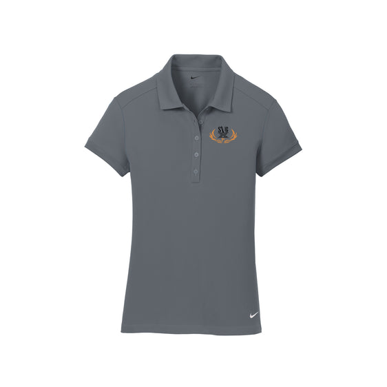 SVG C-D-J-R - Nike Ladies Dri-FIT Solid Icon Pique Modern Fit Polo