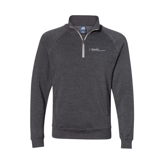 Bloom Life Wealth & Business Planning - Men's Triblend Quarter-Zip Sweatshirt
