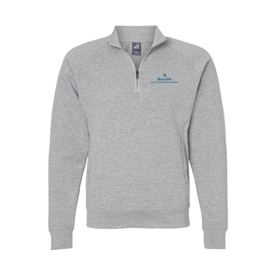 Bloom Life Wealth & Business Planning - Men's Triblend Quarter-Zip Sweatshirt