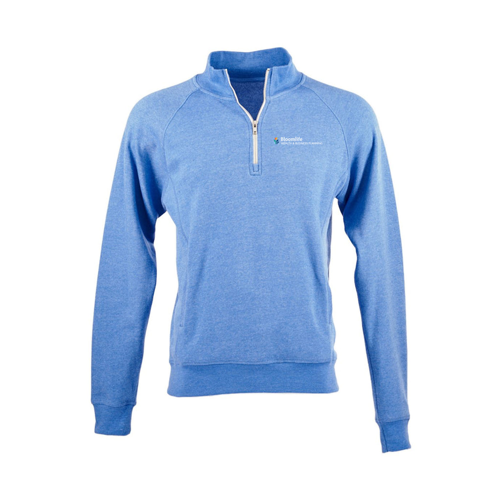 Bloom Life Wealth & Business Planning - Men's Triblend Quarter-Zip Sweatshirt