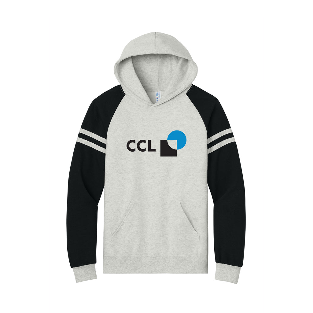 CCL Holiday Shop - Jerzees® Unisex NuBlend® Varsity Colorblock Hooded Sweatshirt