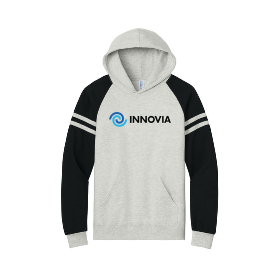 INNOVIA Holiday Shop - Jerzees® Unisex NuBlend® Varsity Colorblock Hooded Sweatshirt