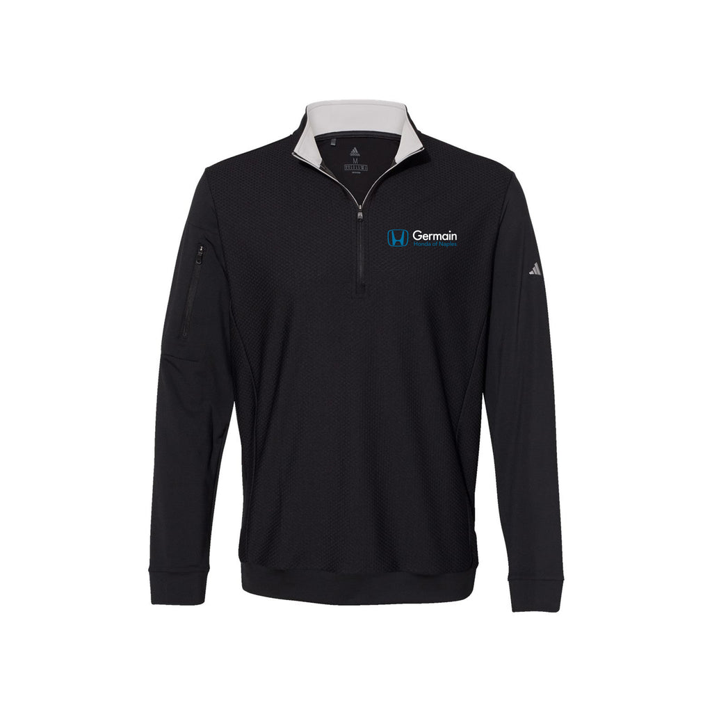 Germain Of Honda Naples - Adidas - Performance Textured Quarter-Zip Pullover