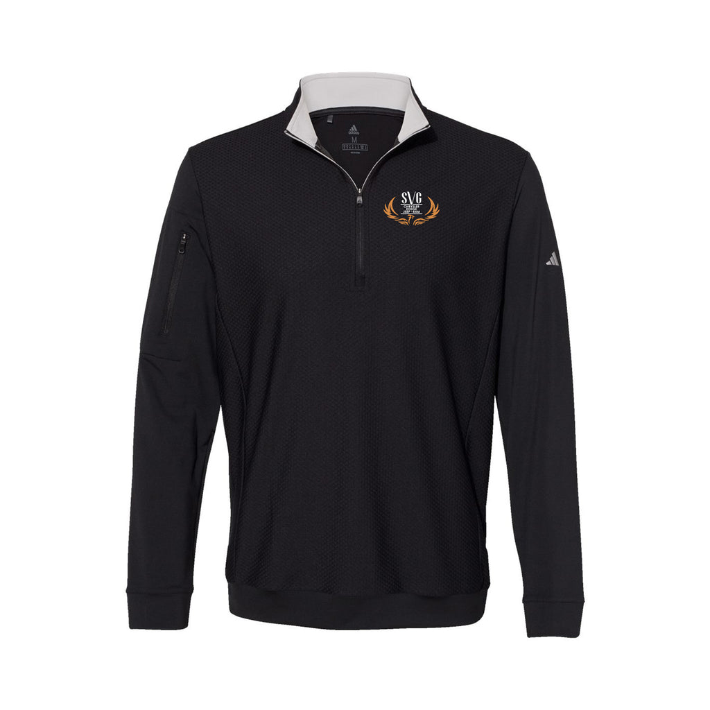 SVG C-D-J-R - Adidas - Performance Textured Quarter-Zip Pullover