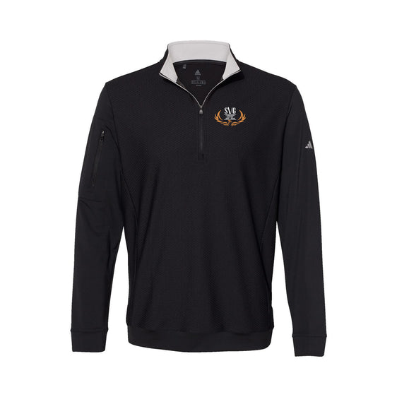 SVG C-D-J-R - Adidas - Performance Textured Quarter-Zip Pullover
