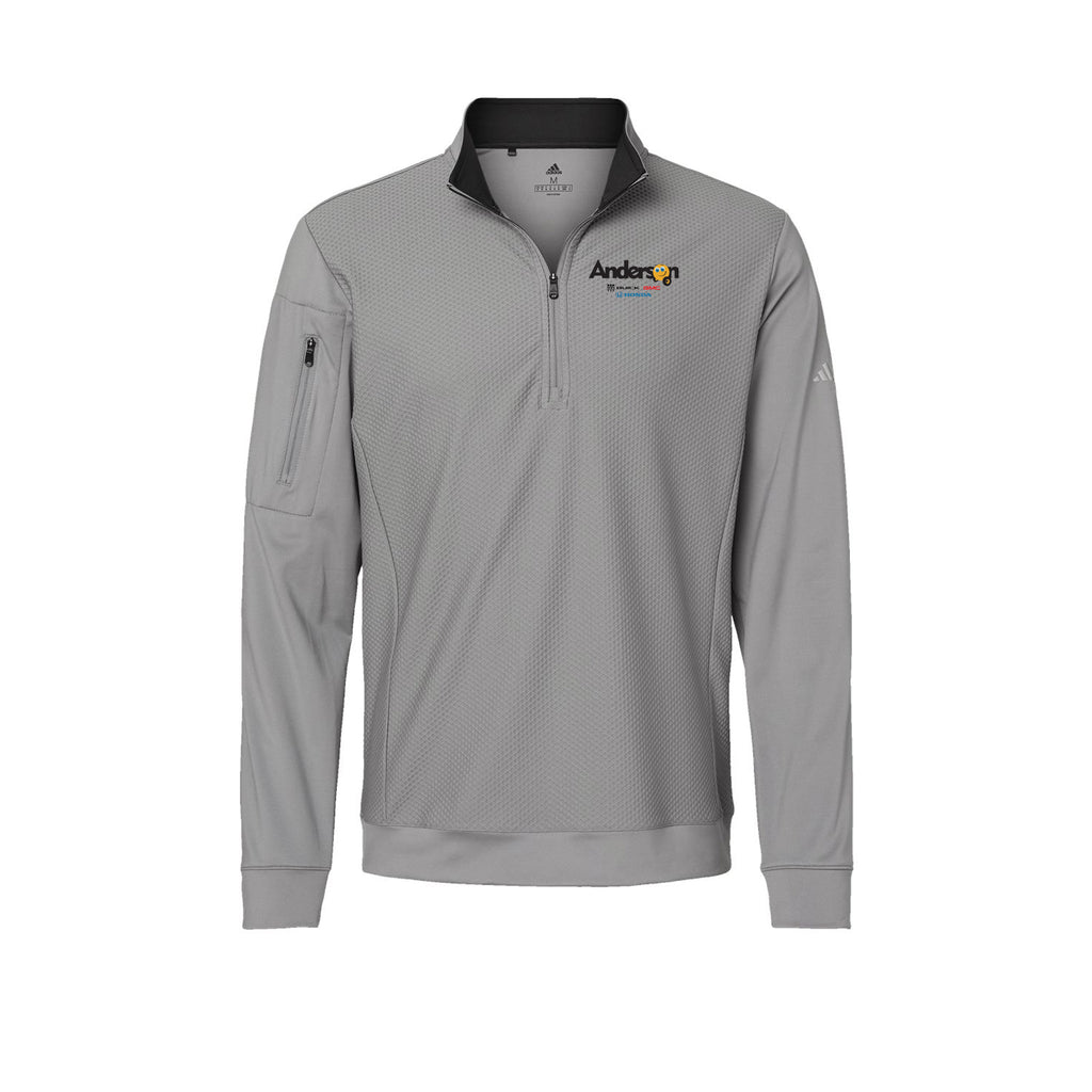Anderson Honda Buick GMC - Adidas - Performance Textured Quarter-Zip Pullover