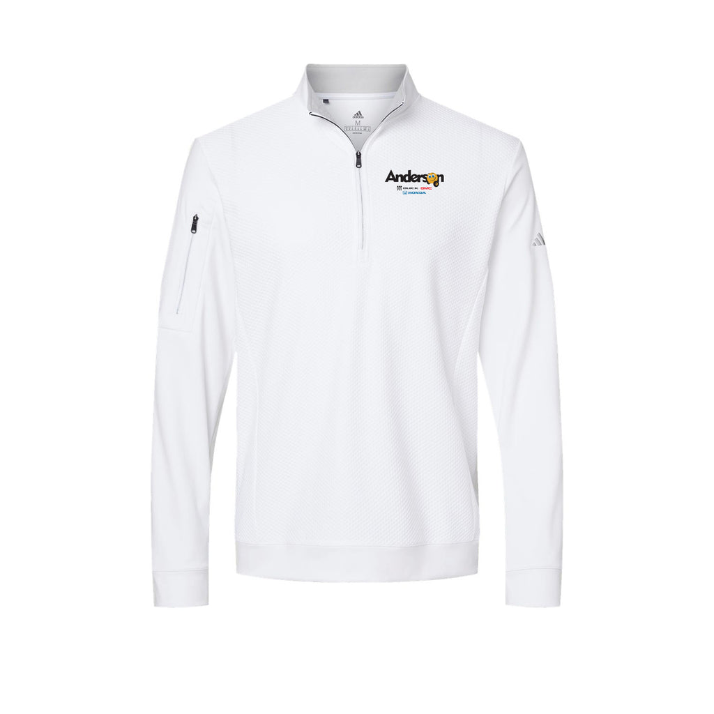 Anderson Honda Buick GMC - Adidas - Performance Textured Quarter-Zip Pullover