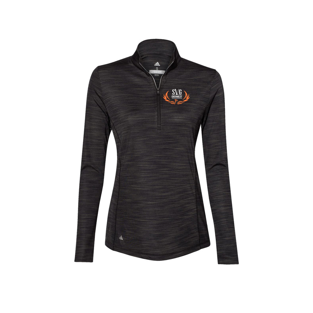 SVG Chevrolet - Adidas - Women's Lightweight Mélange Quarter-Zip Pullover