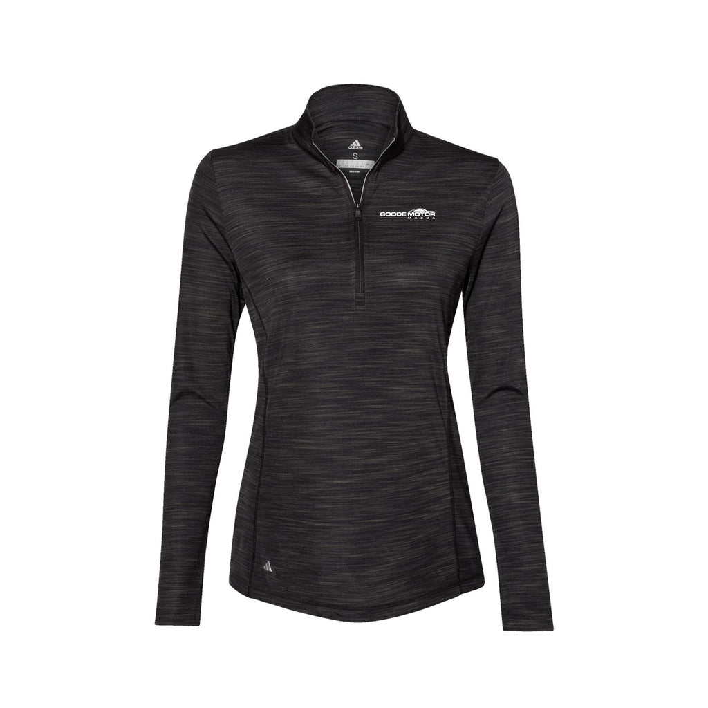 Goode Motor Mazda - Adidas - Women's Lightweight Mélange Quarter-Zip Pullover