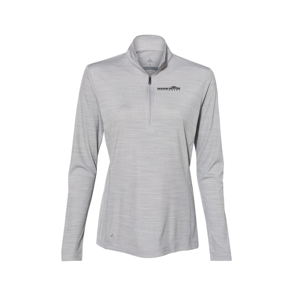Goode Motor Mazda - Adidas - Women's Lightweight Mélange Quarter-Zip Pullover
