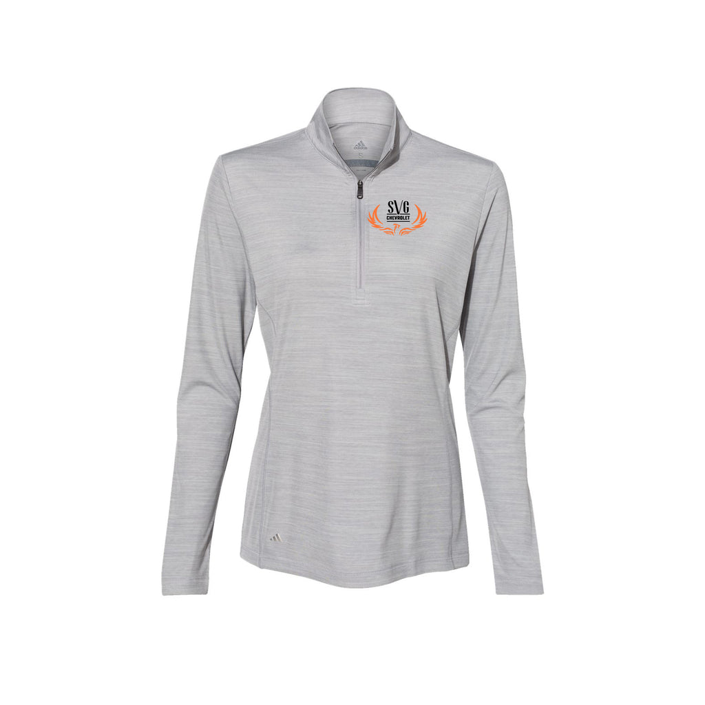 SVG Chevrolet - Adidas - Women's Lightweight Mélange Quarter-Zip Pullover