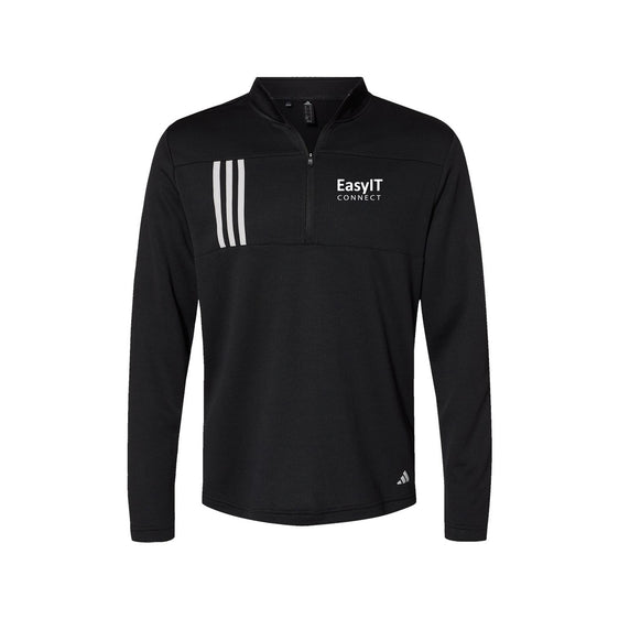 Easy IT - Adidas - 3-Stripes Double Knit Quarter-Zip Pullover