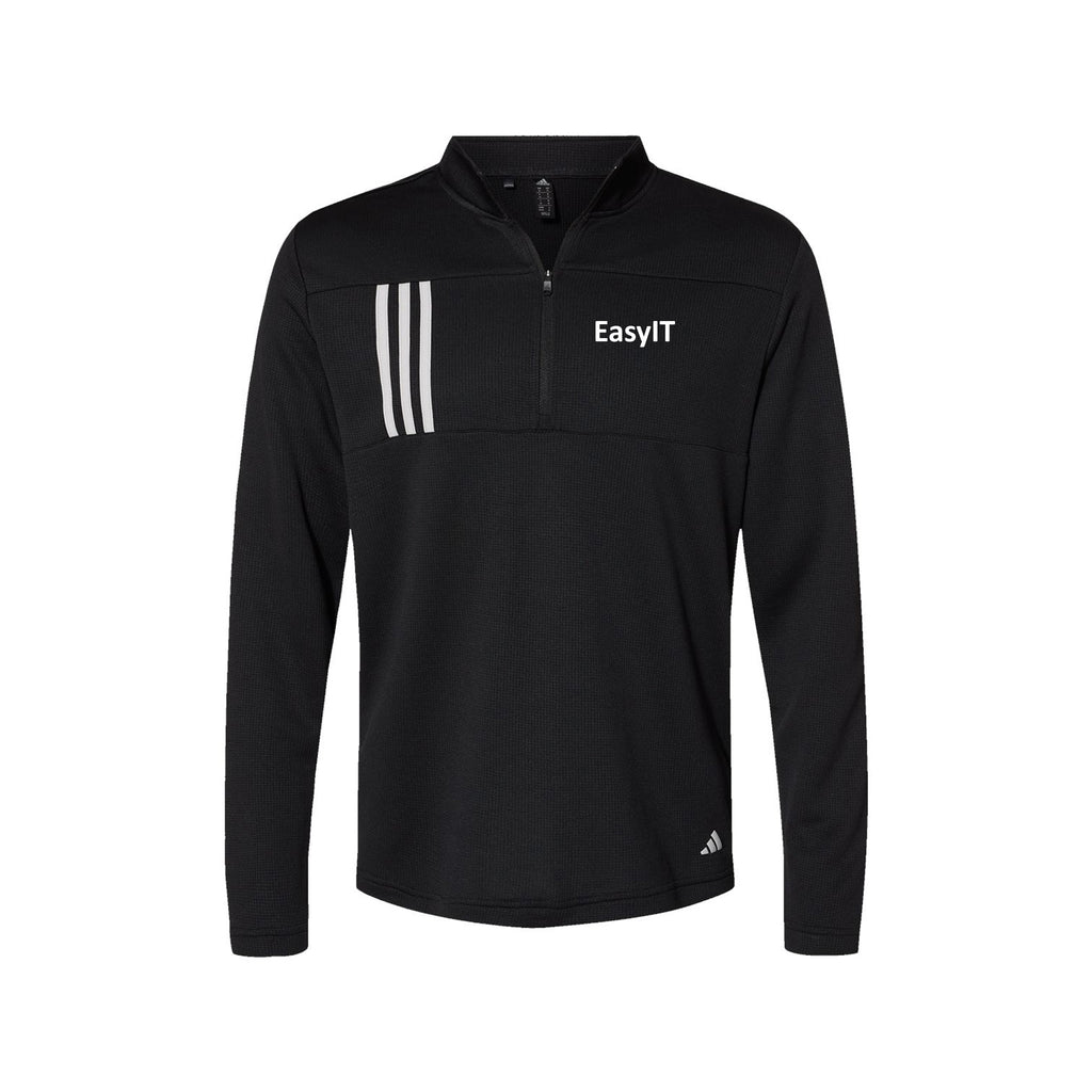 Easy IT - Adidas - 3-Stripes Double Knit Quarter-Zip Pullover