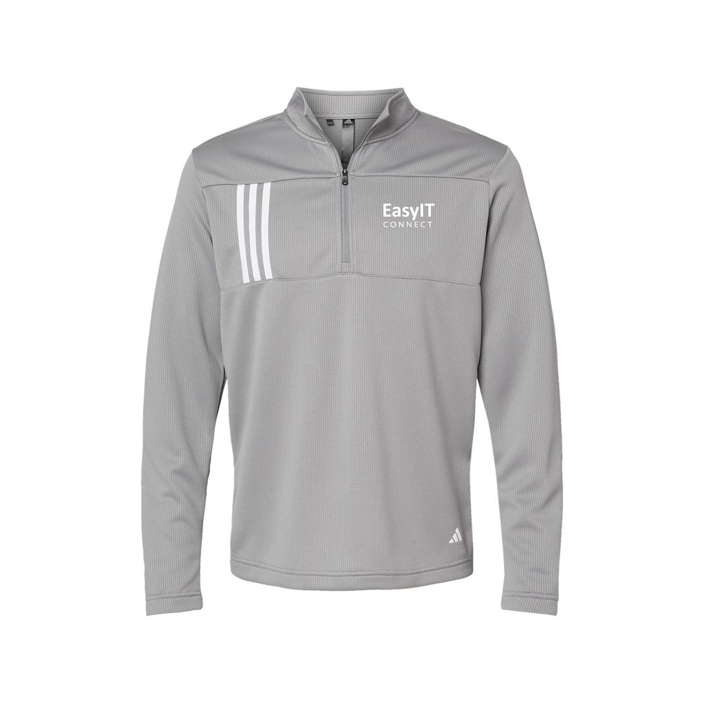 Easy IT - Adidas - 3-Stripes Double Knit Quarter-Zip Pullover