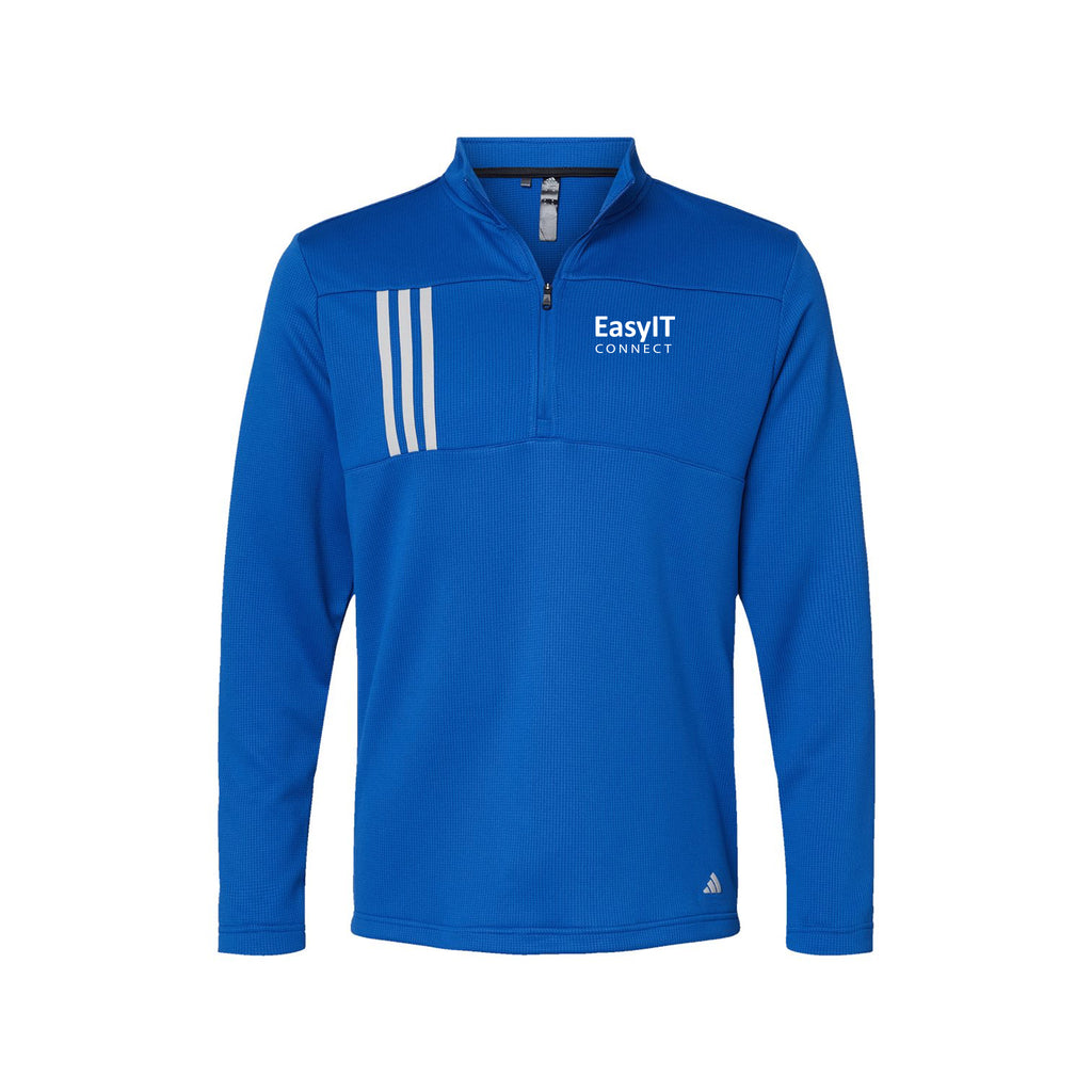 Easy IT - Adidas - 3-Stripes Double Knit Quarter-Zip Pullover