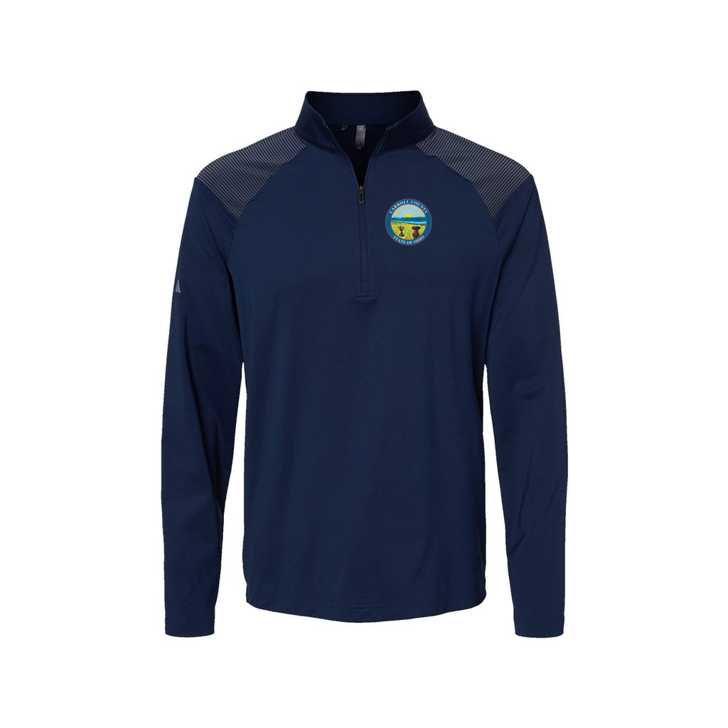 Carroll County - Adidas - Shoulder Stripe Quarter-Zip Pullover