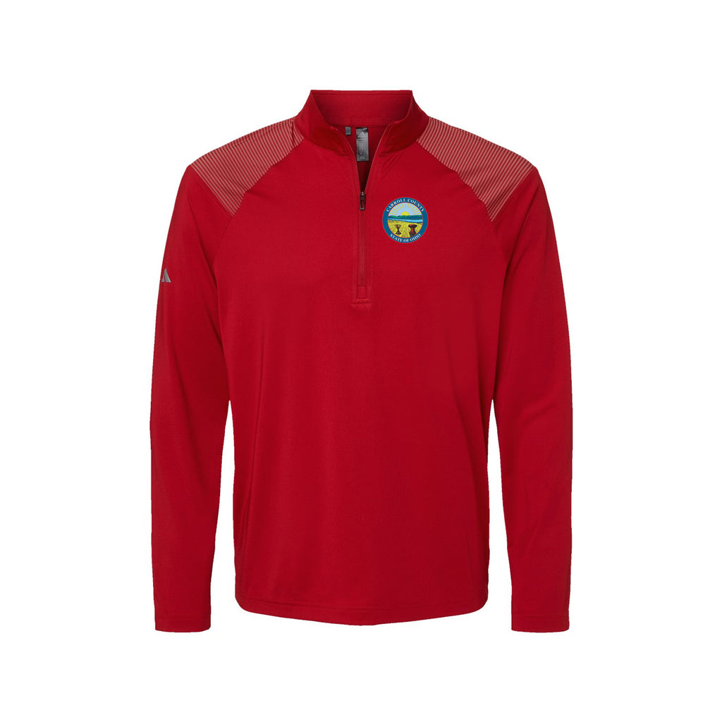 Carroll County - Adidas - Shoulder Stripe Quarter-Zip Pullover