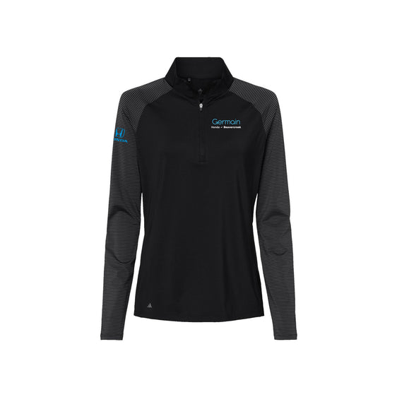 Germain Honda Beavercreek - Adidas - Women's Stripe Block Quarter-Zip Pullover