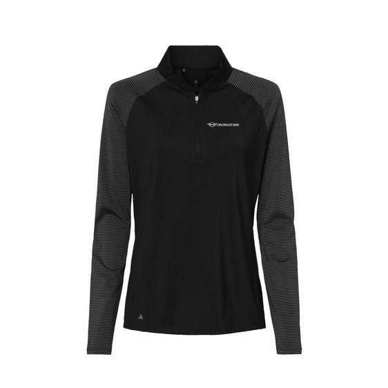 The BMW Store - Adidas - Women's Stripe Block Quarter-Zip Pullover