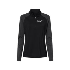 Easy IT - Adidas - Women's Stripe Block Quarter-Zip Pullover
