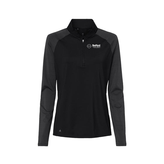 Bedford Nissan - Adidas - Women's Stripe Block Quarter-Zip Pullover