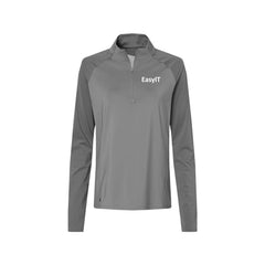 Easy IT - Adidas - Women's Stripe Block Quarter-Zip Pullover