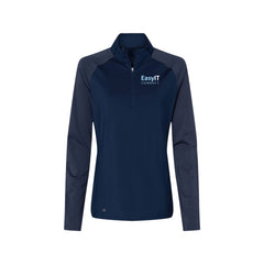 Easy IT - Adidas - Women's Stripe Block Quarter-Zip Pullover