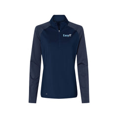 Easy IT - Adidas - Women's Stripe Block Quarter-Zip Pullover