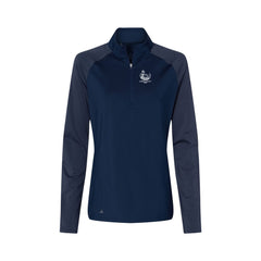 Carroll County - Adidas - Women's Stripe Block Quarter-Zip Pullover