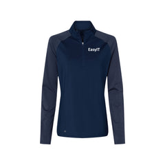 Easy IT - Adidas - Women's Stripe Block Quarter-Zip Pullover