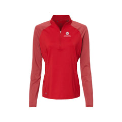 County Engineers of Ohio - Adidas - Women's Stripe Block Quarter-Zip Pullover