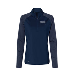 Sarchione Automotive - Adidas - Women's Stripe Block Quarter-Zip Pullover