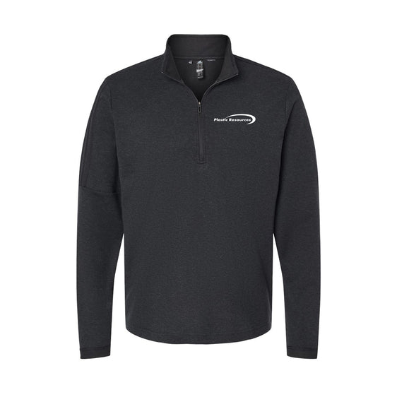 Plastic Resources - Men's 3-Stripes Quarter-Zip Sweater Pullover