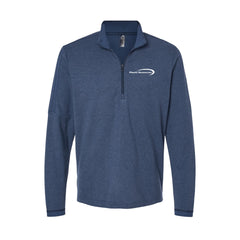 Plastic Resources - Men's 3-Stripes Quarter-Zip Sweater Pullover