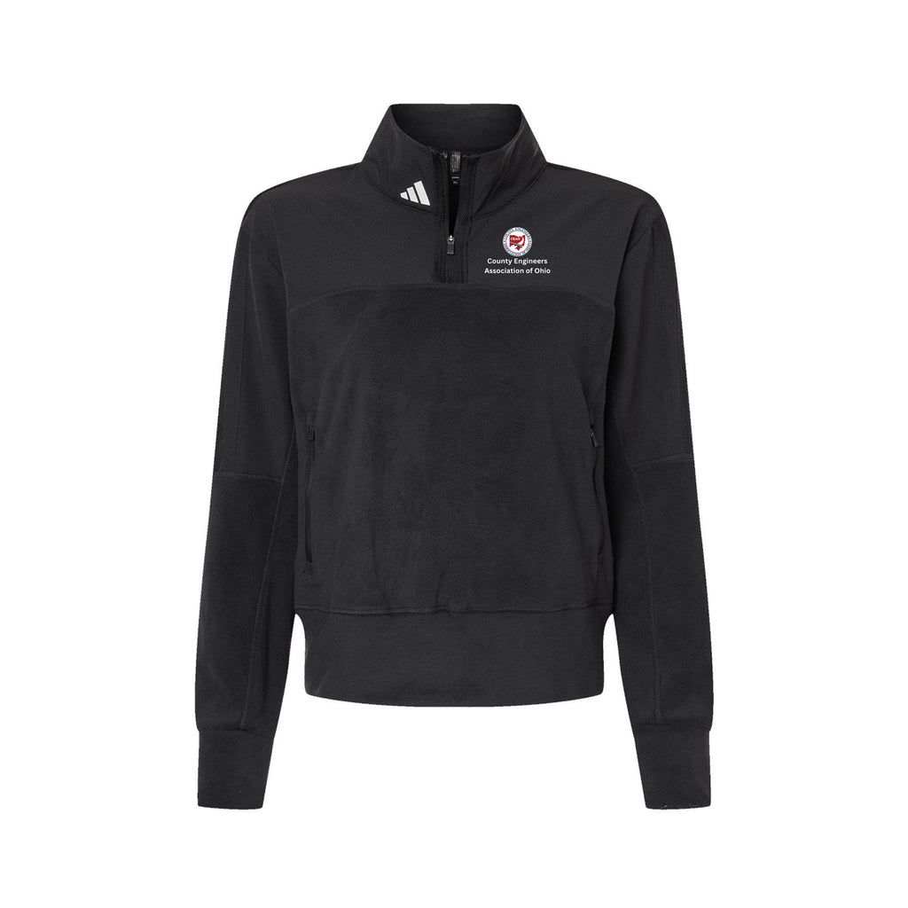 County Engineers of Ohio - Adidas - Women's Fleece Quarter-Zip Pullover