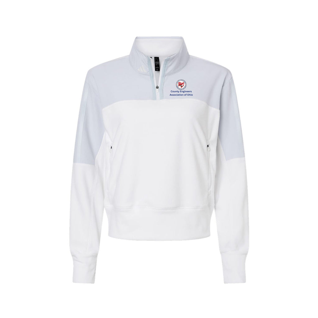 County Engineers of Ohio - Adidas - Women's Fleece Quarter-Zip Pullover
