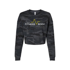 EMS Fitness - Independent Trading Co. - Women's Lightweight Crop Crewneck Sweatshirt