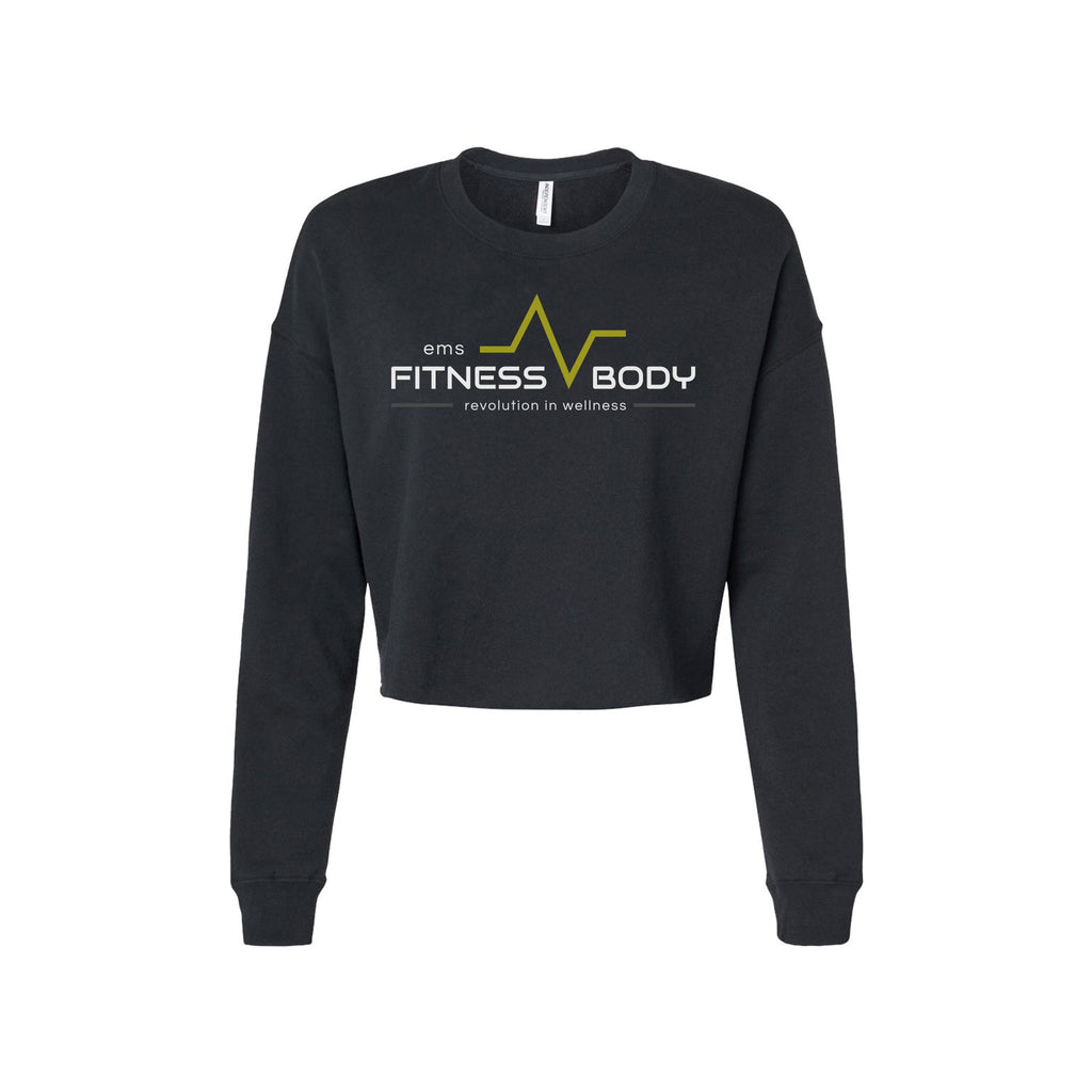 EMS Fitness - Independent Trading Co. - Women's Lightweight Crop Crewneck Sweatshirt