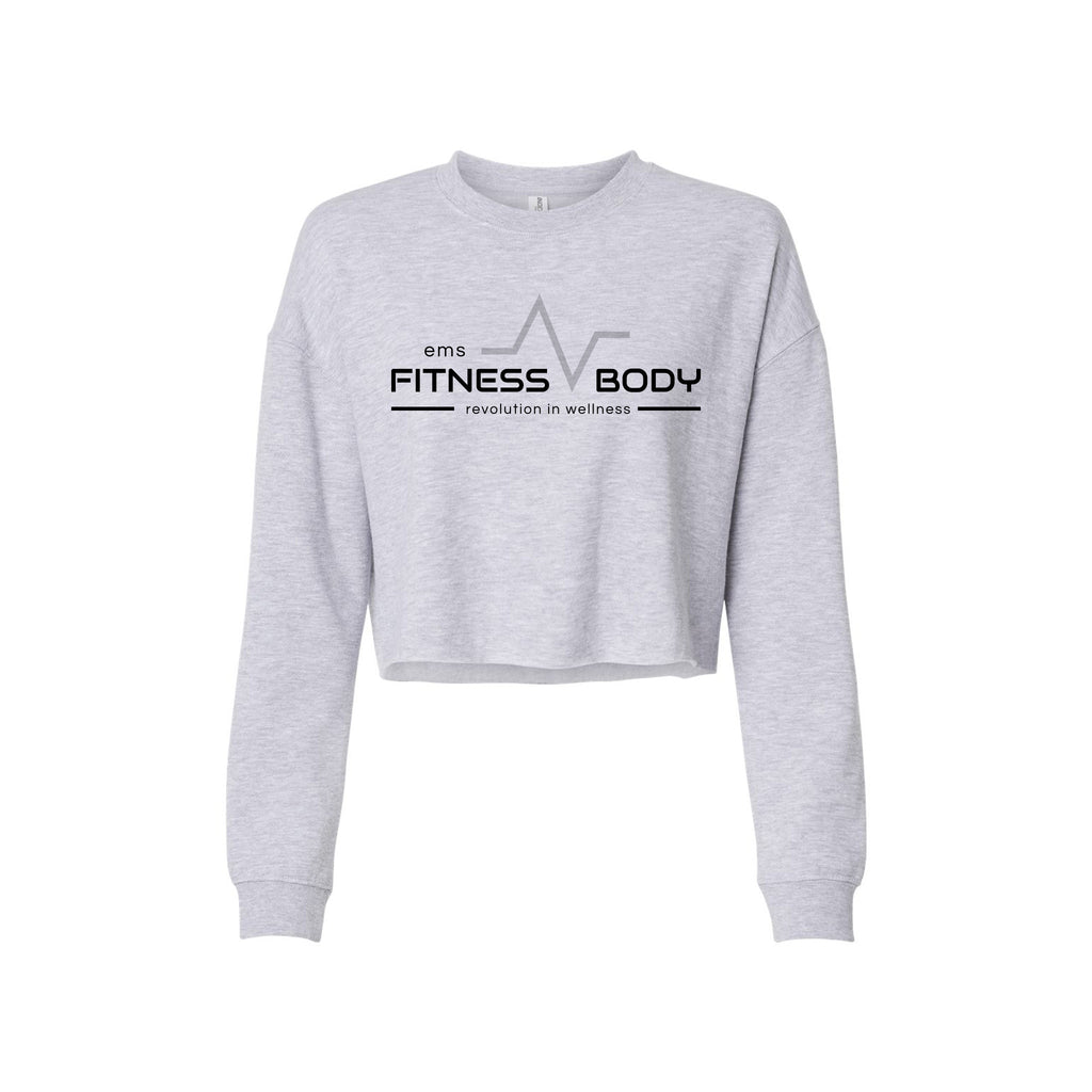 EMS Fitness - Independent Trading Co. - Women's Lightweight Crop Crewneck Sweatshirt