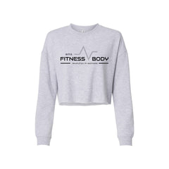 EMS Fitness - Independent Trading Co. - Women's Lightweight Crop Crewneck Sweatshirt
