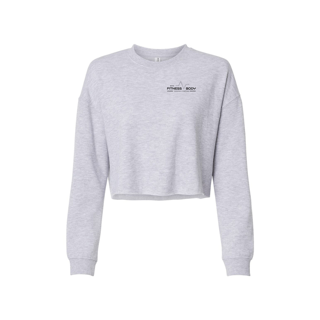 EMS Fitness - Independent Trading Co. - Women's Lightweight Crop Crewneck Sweatshirt