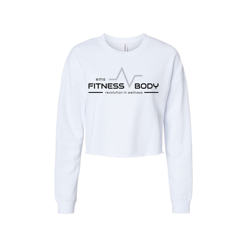 EMS Fitness - Independent Trading Co. - Women's Lightweight Crop Crewneck Sweatshirt