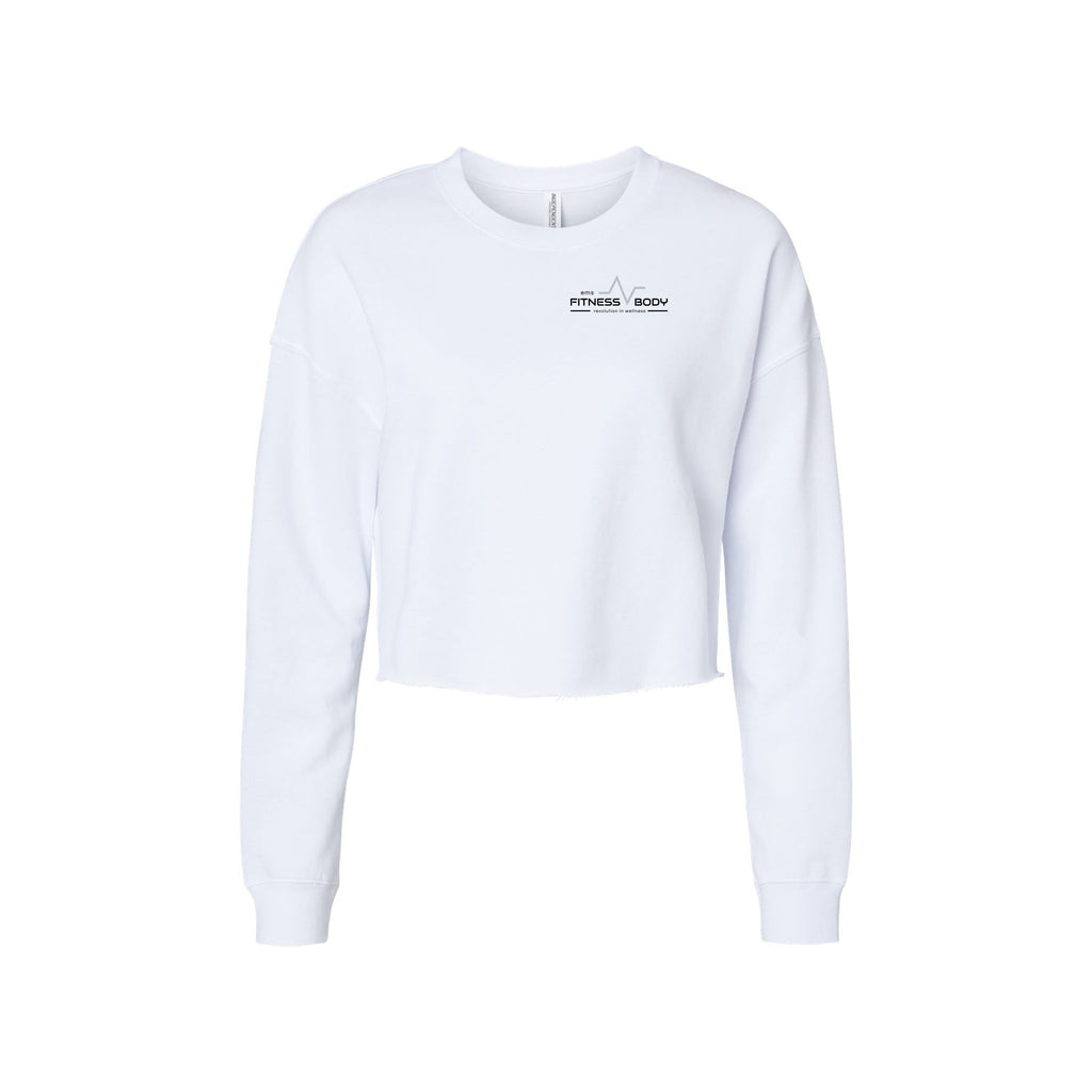 EMS Fitness - Independent Trading Co. - Women's Lightweight Crop Crewneck Sweatshirt