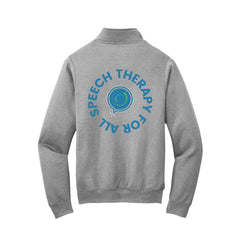 Speech Therapy For All - Port & Company ® Core Fleece 1/4-Zip Pullover Sweatshirt With Backs