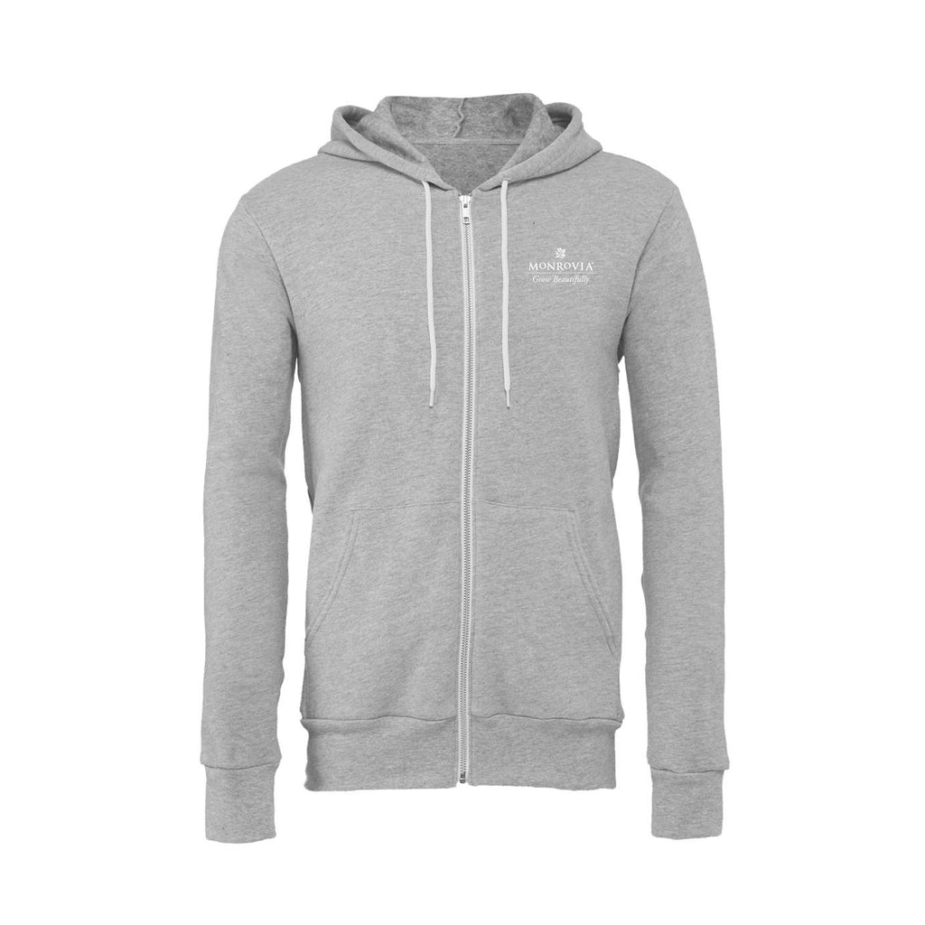 Monrovia - Unisex Sponge Fleece Full-Zip Hoodie Sweatshirt