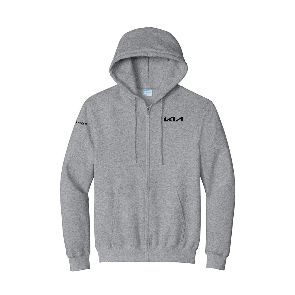 Kings Kia - Port & Co™ Essential Fleece Full-Zip Hooded Sweatshirt