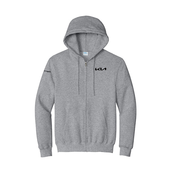 Kings Kia - Port & Co™ Essential Fleece Full-Zip Hooded Sweatshirt