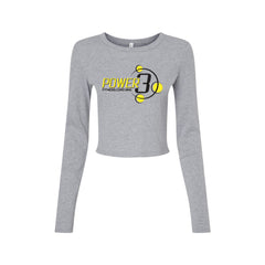 Power 3 - BELLA + CANVAS - Women's Micro Rib Long Sleeve Baby Tee