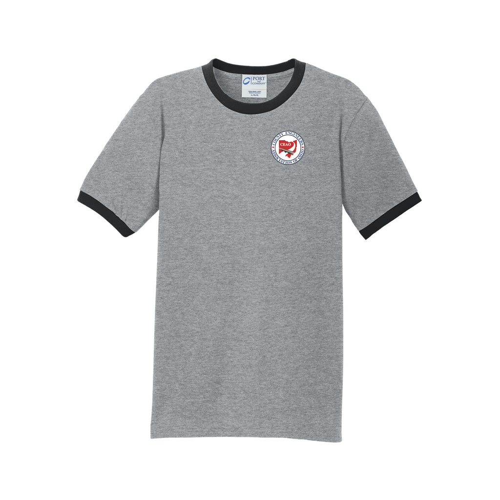 County Engineers of Ohio - Port & Company® Core Cotton Ringer Tee